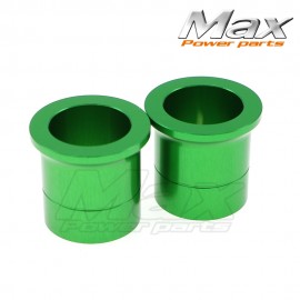 Motorcycle Green CNC Billet Front Wheel Hub Spacers Kit Fit For KX250F 250F 450F 06-18 KLX450 2008-2015 High Quality and New