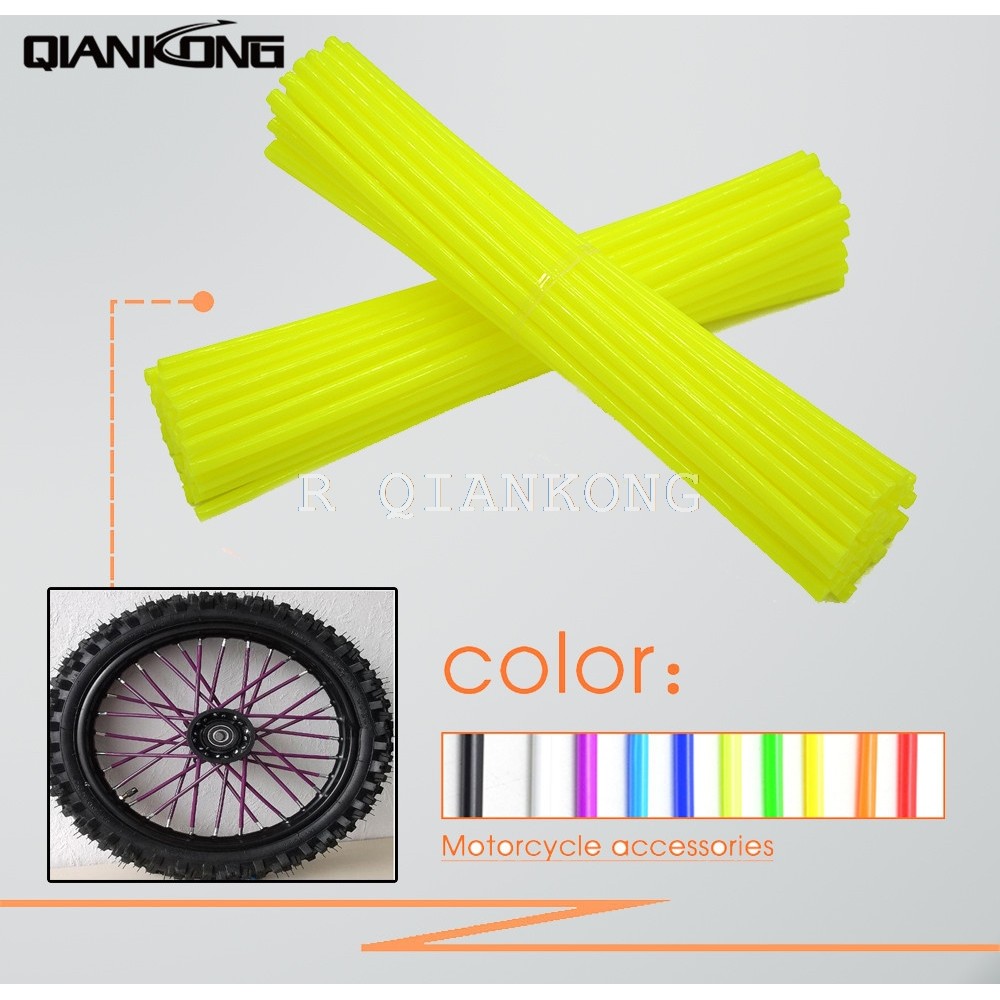 13 colors Universal Motorcycle Dirt Bike Enduro Off Road Wheel Rim Spoke Skins Covers For YAMAHA YZ65 YZ80 YZ85 YZ125 YZ250