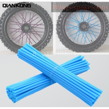 Wheel RIM SPOKE SKINS COVERS For Dirt Biker For CR YZ RM KX 80 125 250 450 500 CRF YZF RMZ KXF KTM 500XC-W/EXC/EXC-F