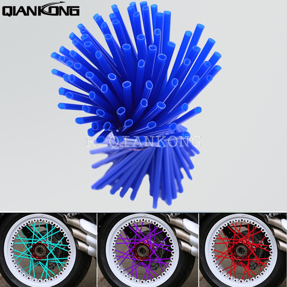 72 pcs Motorcycle Spoke Shrouds Skins Covers For KTM 125 144 200 250 300 400 EXC XC SX SX-F XC-W EXC-F XCF-W EXC-R duke rc 200