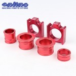 CNC Aluminum Rear Chain Adjuster Axle blocks With Front amp; Rear Wheel Hub Spacer for CR125 250R CRF 250R 250X 450R 450X Dirt bike