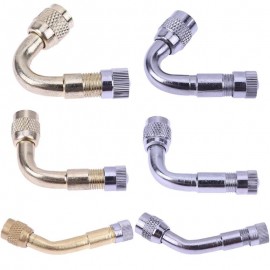 VODOOL Car Motorcycle Metal Tire Valve Stem Extension 135 90 45 Degree Adaptor motorcycle Automobile Tire Stem Electric Kit