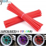 Motorcycle Dirt Bike Wheel Rims Spoke Skins Covers Wrap Decor Protector Kit For honda crf 450 CR CRF XR XL 85 125 250 KTM BMW