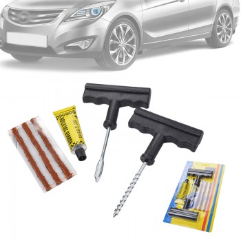 6Pcs/Set Car Tubeless Tire Tyre Puncture Plug Repair Tools Kits Car Auto Accessories Motorcycle Bicycle Rubber Cement TLSM1