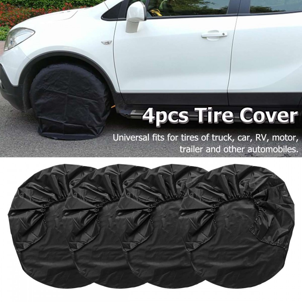 4pcs Car Wheel Tire Tyre Covers Oxford Fabric For RV Truck Car Trailer 32