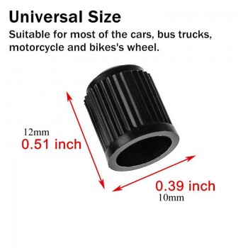100Pcs/Lot Tubeless Tyre Wheel Stem Air Valve Caps Car Tire Valve Caps Auto Truck Bike MTB Dust Dustproof Caps