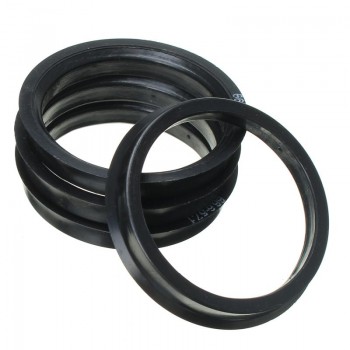 1 Set 4 Hub Centric Rings Car Wheel Bore Center Collar 66.6-57.1mm For AUDI