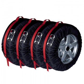 4Pcs Spare Tire Cover Case Polyester Winter and Summer Car Tire Storage Bags Auto Tyre Accessories Vehicle Wheel Protector New
