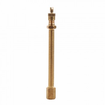 Brass Auto Tire Valve Stem Extension Pole Caps Extender Straight Bore 100 mm Tire Valve Extension Brass Tire Valve Extension