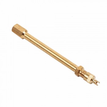 Brass Auto Tire Valve Stem Extension Pole Caps Extender Straight Bore 100 mm Tire Valve Extension Brass Tire Valve Extension