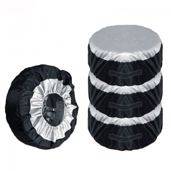 1PCS Tire Cover Case Car Spare Tire Cover Storage Bags Carry Tote Polyester Tire For Cars Wheel Protection Covers 4 Season