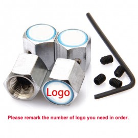 1 set Anti-theft Tire Valve Caps Various Car Logo Badge Emblem Tuning Safety Valve Stem Cover Car-Styling Parts