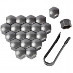 20pcs 17mm Car Auto Hub Screw Cover Tire Wheel Screw Bolts Nut Caps Wheel Nut Bolt Head Cover Cap Hub Screw Protector