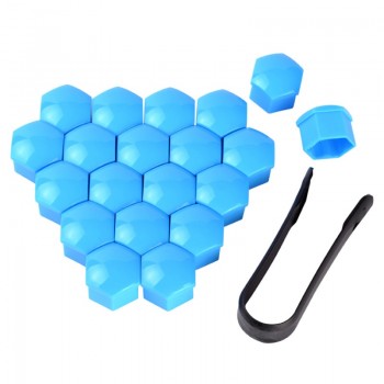 20pcs 17mm Car Auto Hub Screw Cover Tire Wheel Screw Bolts Nut Caps Wheel Nut Bolt Head Cover Cap Hub Screw Protector