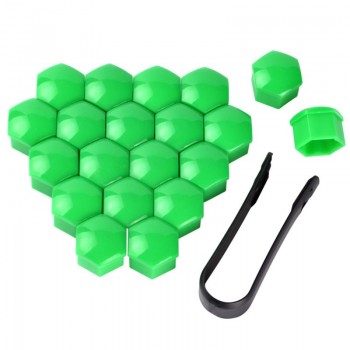 20pcs 17mm Car Auto Hub Screw Cover Tire Wheel Screw Bolts Nut Caps Wheel Nut Bolt Head Cover Cap Hub Screw Protector