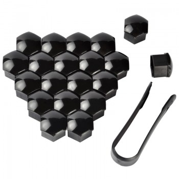 20pcs 17mm Car Auto Hub Screw Cover Tire Wheel Screw Bolts Nut Caps Wheel Nut Bolt Head Cover Cap Hub Screw Protector