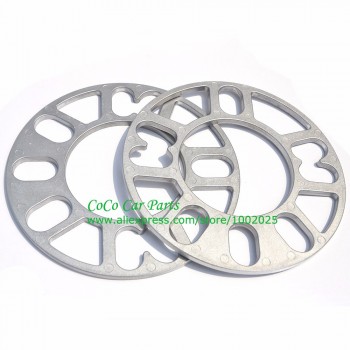 2PCS Universal Alloy Aluminum Wheel Spacer Shims Plate 4 5 STUD 3mm 5mm 8mm 10mm FIT 4x100 4x114.3 5x100 5x108 5x114.3 5x120
