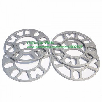 2PCS Universal Alloy Aluminum Wheel Spacer Shims Plate 4 5 STUD 3mm 5mm 8mm 10mm FIT 4x100 4x114.3 5x100 5x108 5x114.3 5x120