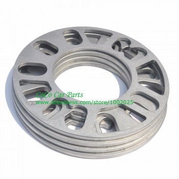 2PCS Universal Alloy Aluminum Wheel Spacer Shims Plate 4 5 STUD 3mm 5mm 8mm 10mm FIT 4x100 4x114.3 5x100 5x108 5x114.3 5x120