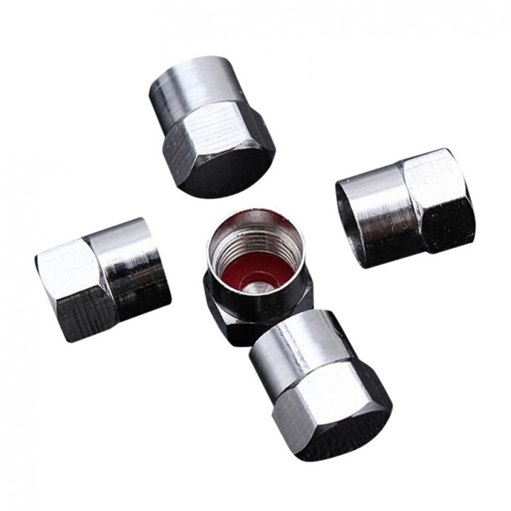 Car-styling CARPRIE Valve Caps 5*Tyre Dust Car Wheel Tire Valve Cap Stem Screw Cover Stainless Steel Hexagon td1213 dropship