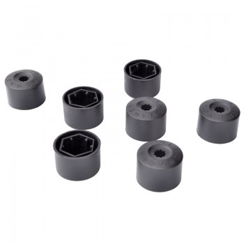 Tire Repair 20Pcs x Black Wheel Nut Bolt Protection Cover Cap 17mm For VW Passat Jetta Polo Golf MK4 Passat Audi Beetle Hub