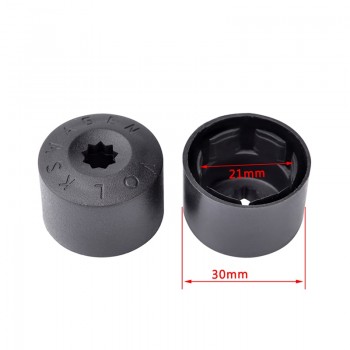 Tire Repair 20Pcs x Black Wheel Nut Bolt Protection Cover Cap 17mm For VW Passat Jetta Polo Golf MK4 Passat Audi Beetle Hub