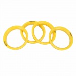 For Audi SKODA 4Pcs 66.6 to 57.1mm Car Wheel Center Collar Hub Centric Ring Durable Tire Accessories Hot Sale