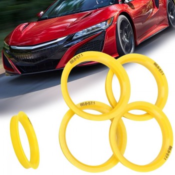 For Audi SKODA 4Pcs 66.6 to 57.1mm Car Wheel Center Collar Hub Centric Ring Durable Tire Accessories Hot Sale