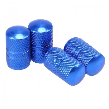POSSBAY 4x Aluminum Dark Grey Valve Caps Car Wheel Air Valve Universal Truck Bike Motor Dustproof Cap Tyre Wheel Stem Air Valve