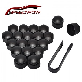 SPEEDWOW 20Pcs 17mm Car Wheel Auto Hub Screw Cover Protection Caps Wheel Nut Bolt Head Cover Cap For Audi