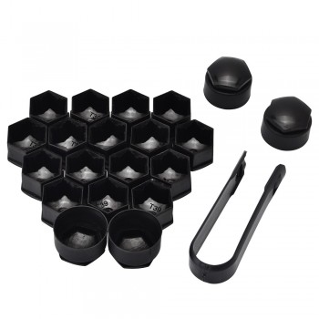 SPEEDWOW 20Pcs 17mm Car Wheel Auto Hub Screw Cover Protection Caps Wheel Nut Bolt Head Cover Cap For Audi