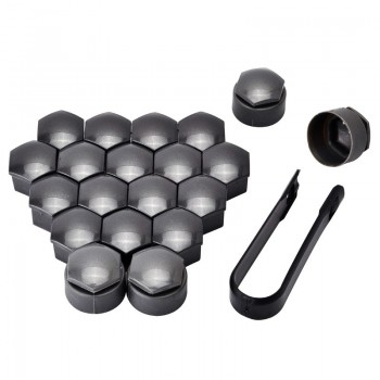 SPEEDWOW 20Pcs 17mm Car Wheel Auto Hub Screw Cover Protection Caps Wheel Nut Bolt Head Cover Cap For Audi