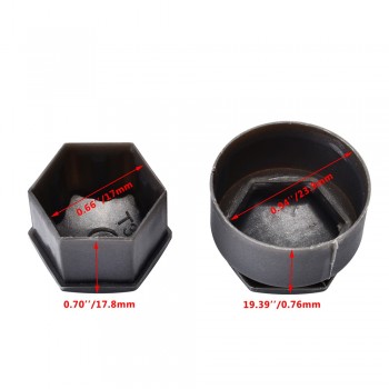 SPEEDWOW 20Pcs 17mm Car Wheel Auto Hub Screw Cover Protection Caps Wheel Nut Bolt Head Cover Cap For Audi