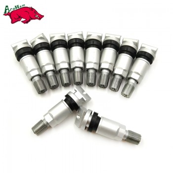 Aroham 10 Tyre Pressure Monitoring System Sensor Valve Stem Repair Kit TPMS Tire Valves for Jeep Volve Ford Alloy Tubeless Valve
