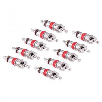 10pcs Tyre Tire Valve Cores w/ Remover Tire Repair Tool +Wrench for Schrader Car Bike Motorcycle Wheel Tire Cleaning Tool