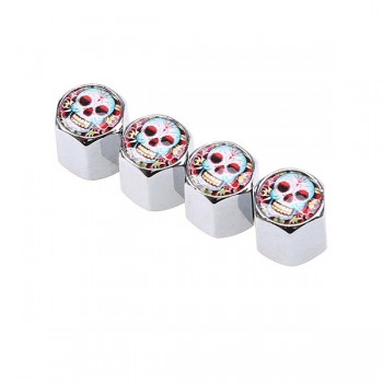 POSSBAY Car Wheel Tire Valve Caps Cover Motorcycle Tyre Wheel Air Valve Stem Cover Dustproof Tire Accessories