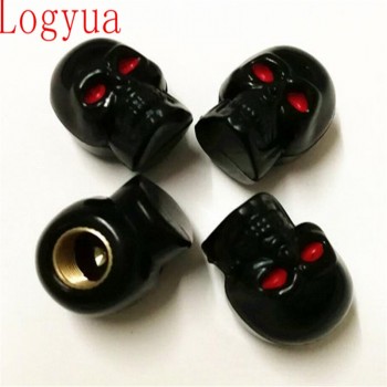4Pcs/Lot Car  Wheel Tyre Tire Stem Rims Air Valve Cap Anti-Dust Covers For Skeleton Skull Cars Motorcycle Bikes Tire caps
