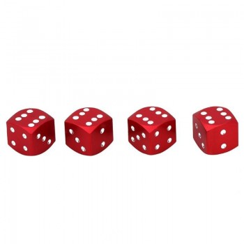 4pcs Dice Style Car Tire Wheel Tyre Caps Valve Stem Dust Covers