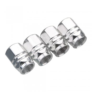 4pcs Auto Bicycle Car Tire Valve Caps Tyre Wheel Hexagonal Ventile Air Valve Stems Cover Dustproof Tire Accessories
