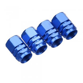4pcs Auto Bicycle Car Tire Valve Caps Tyre Wheel Hexagonal Ventile Air Valve Stems Cover Dustproof Tire Accessories