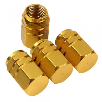 4pcs Auto Bicycle Car Tire Valve Caps Tyre Wheel Hexagonal Ventile Air Valve Stems Cover Dustproof Tire Accessories
