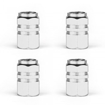 4pcs Auto Bicycle Car Tire Valve Caps Tyre Wheel Hexagonal Ventile Air Valve Stems Cover Dustproof Tire Accessories
