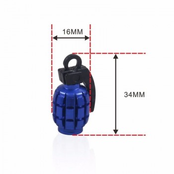 Aluminum Bomb Style Auto Car Truck Wheel Tire Valve Caps Bicycle Tyre Air Valve Stem Cover for Motorcycle 11 Color 7801