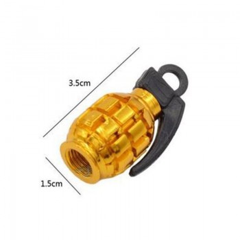 Aluminum Bomb Style Auto Car Truck Wheel Tire Valve Caps Bicycle Tyre Air Valve Stem Cover for Motorcycle 11 Color 7801