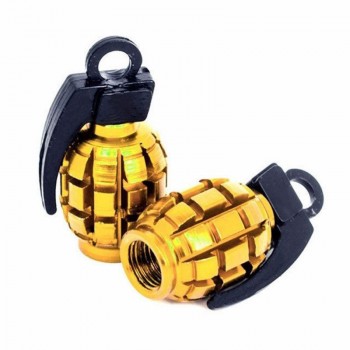 Aluminum Bomb Style Auto Car Truck Wheel Tire Valve Caps Bicycle Tyre Air Valve Stem Cover for Motorcycle 11 Color 7801