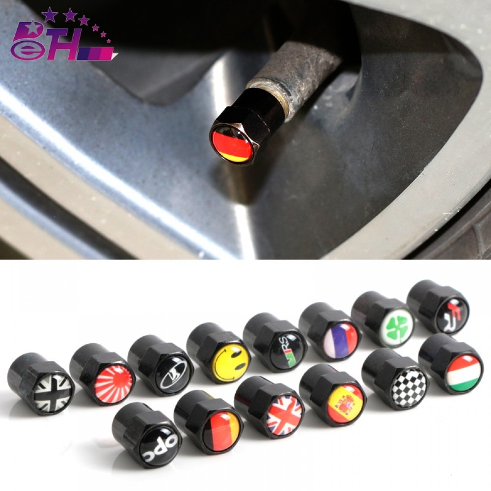 4pcs/lot Carbon black Car motorcycle bicycle Wheel Tire Valve Cap Tyre Dust Cap For lada seat FR opel OPC skoda vrs Accessories