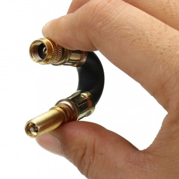 105mm Stainless Steel Car Rubber Durable Wheel Flexible Flexible Tyre Valve Extension Adapter Rubber Truck Lorry For Van Bus
