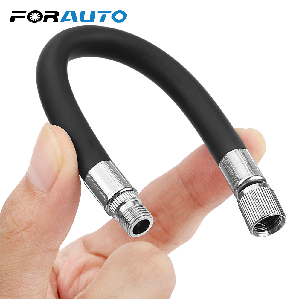 FORAUTO Rubber Twin Wheel Truck Valve Adapter Flexible Tube Tyre Valve Extension  Auto Bike Motorbike Tyre Accessories