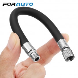 FORAUTO Rubber Twin Wheel Truck Valve Adapter Flexible Tube Tyre Valve Extension  Auto Bike Motorbike Tyre Accessories