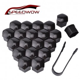 SPEEDWOW 21 mm Car Wheel Nuts Covers 20Pcs Wheel Screw Bolts Nut Caps Tyre Wheel Hub Covers Auto Hub Screw Protector
